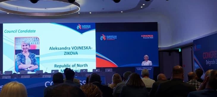 Александра Војнеска-Зикова избрана за официјален член на Европскиот атлетски совет