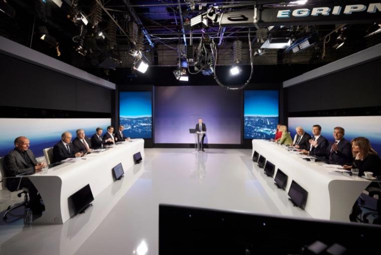 Лидерите на грчките политички партии ги претставија нивните позиции во предизборната ТВ дебата