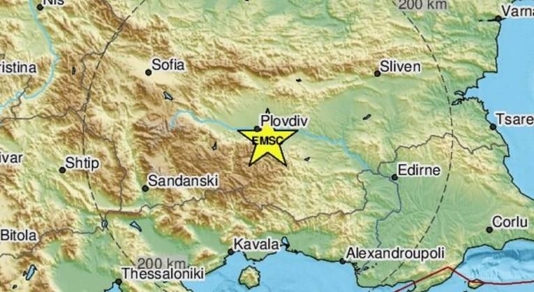 Земјотрес од 4,6 степени ја стресе Бугарија