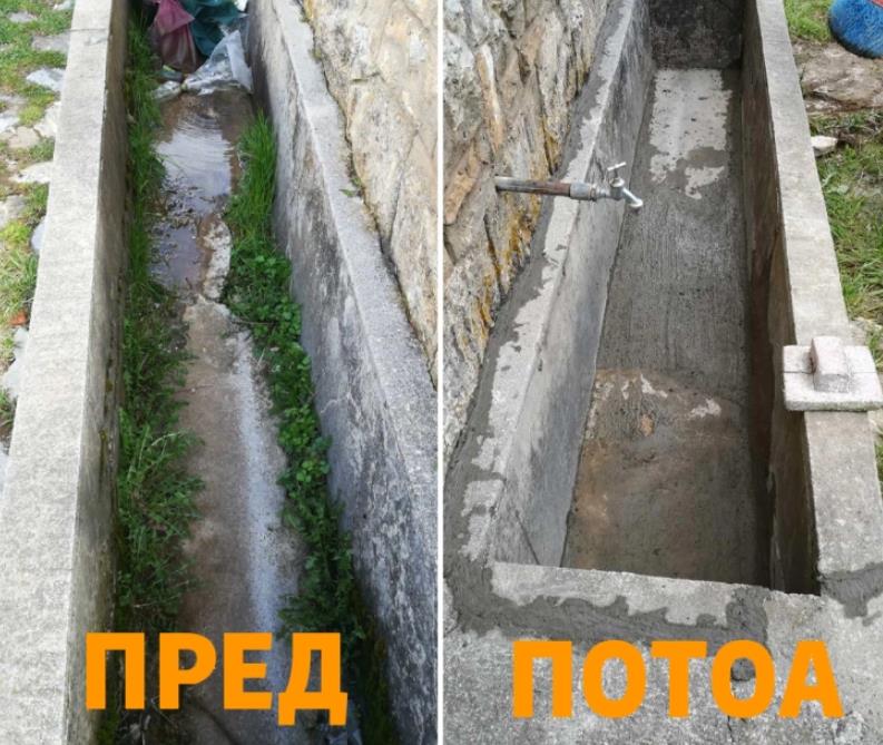 Санирана Спомен-чешмата во охридското село Сливово