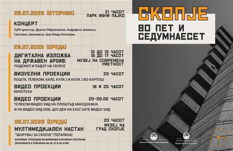 „Скопје во 5:17 “: Одбележувањето на 60 години од земјотресот почнува со концерт на евергрини