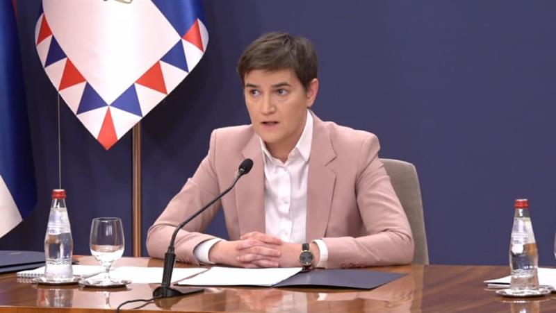 Брнабиќ: ЕУ и САД се загрижени за Косово, јасно им е дека Курти не почитува ниту еден договор