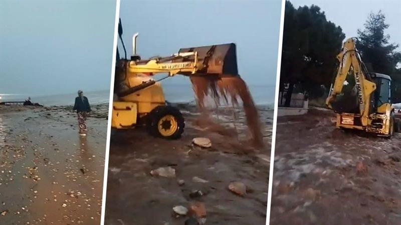 „Даниел“ направи хаос во грчките летувалишта, возачите заробени (ВИДЕО)