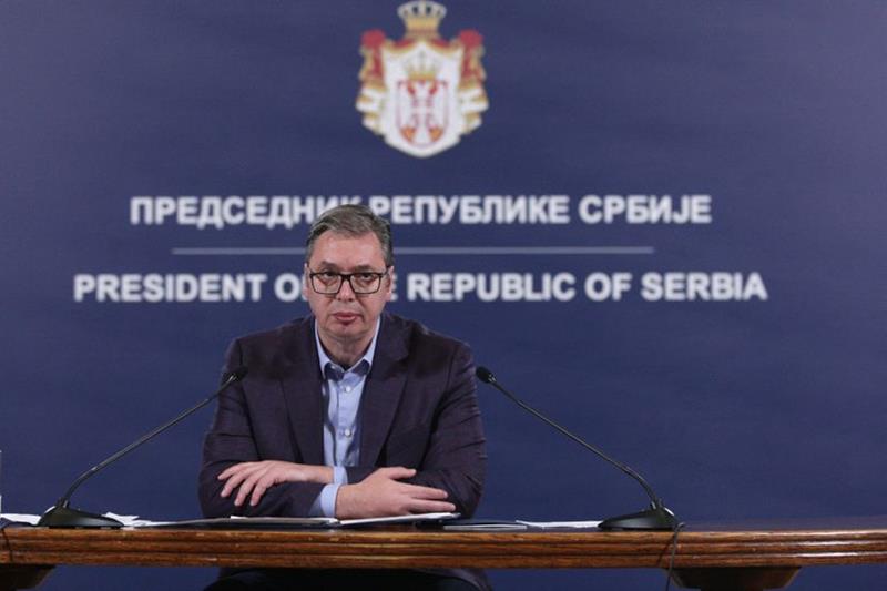 Вучиќ: Се согласив со Блинкен дека е потребна посилна улога на КФОР на северот на Косово 