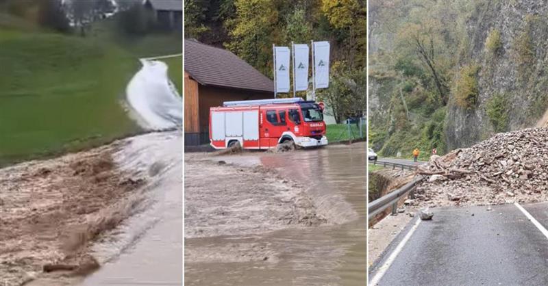 Поплави во Словенија- силните дождови поплавија патишта, куќи, училишта... (ВИДЕО)
