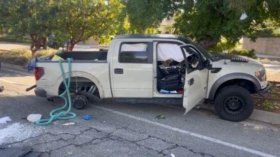 Видео: Полициска бркотница, уништен  „Ford F-150 SVT Raptor“