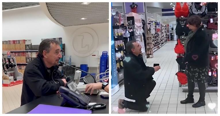Белгијанец ја побара за жена својата партнерка во продавница за долна облека (ВИДЕО)