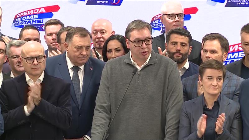 Партијата на Вучиќ убедливо победи на парламентарните избори, опозицијата  најавува протести  