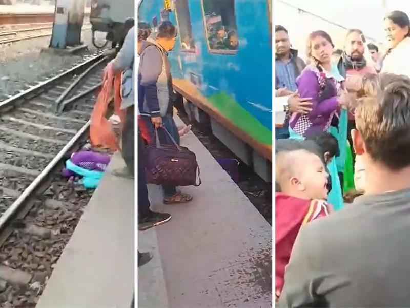 Дете падна на пруга, по која што поминува воз- мајката направи чудо (ВИДЕО)