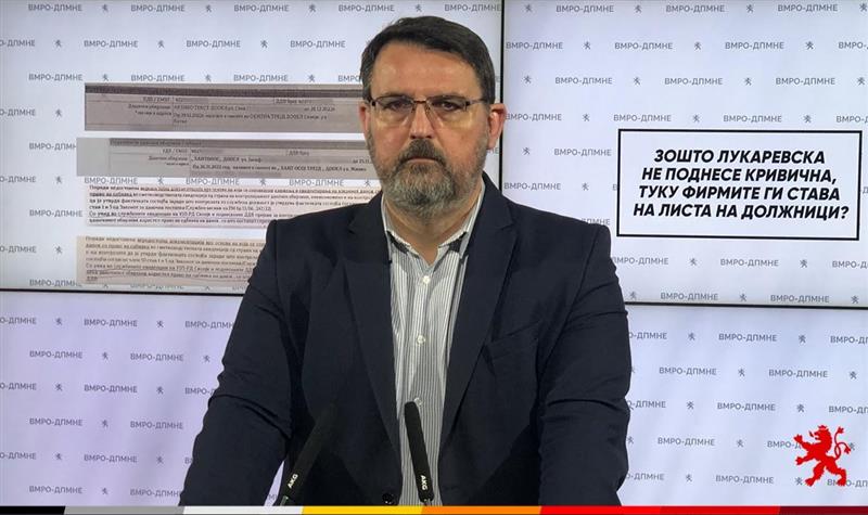 Стоилковски: Зошто Лукаревска не поднесе кривична пријава?
