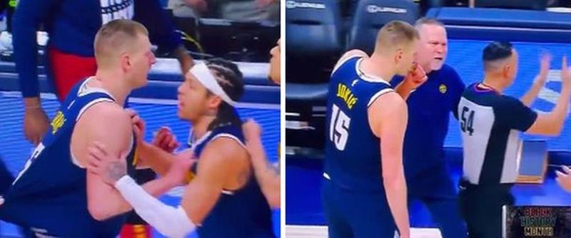 Јокиќ збесна на судијата, играчите го влечат, се вмеша и Мелоун (ВИДЕО)