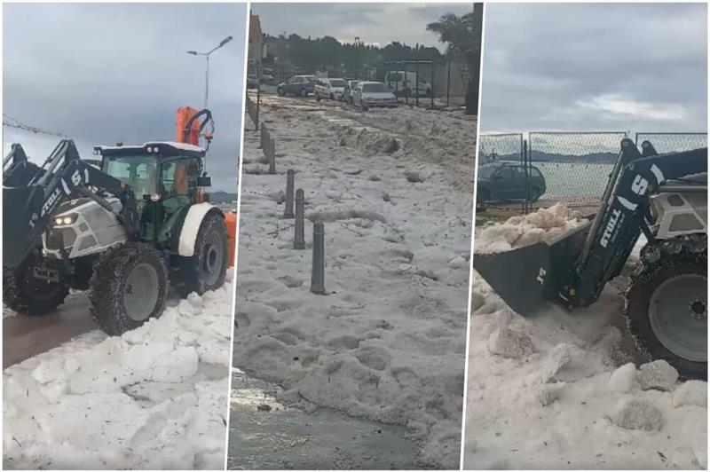 Невидено невреме во Сплит : Багери ги чистат наносите на град (ВИДЕО)