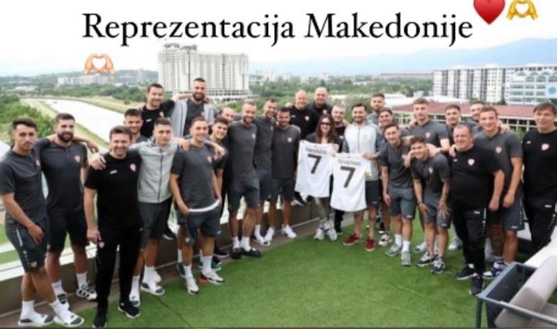 Фото: Најдобрите македонските фудбалери во друштво на Северина