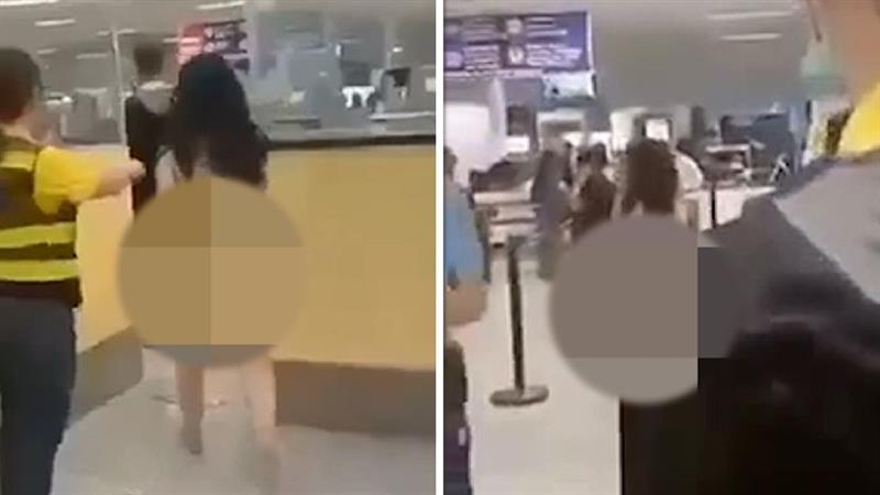 Разлутена жена се соблече гола и така ги помина проверките на аеродромот на Филипини (ВИДЕО)
