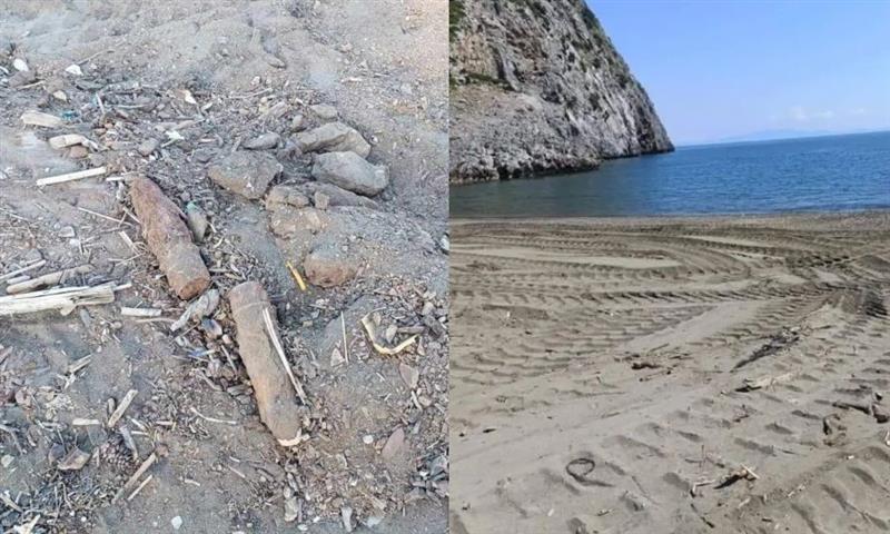 Итно е затворена популарна плажа на грчкиот остров Евиа- биле најдени пет стари бомби 
