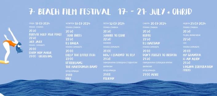 Седмо издание на Фестивалот на нов европски филм – „Beach film festival Ohrid 2024“