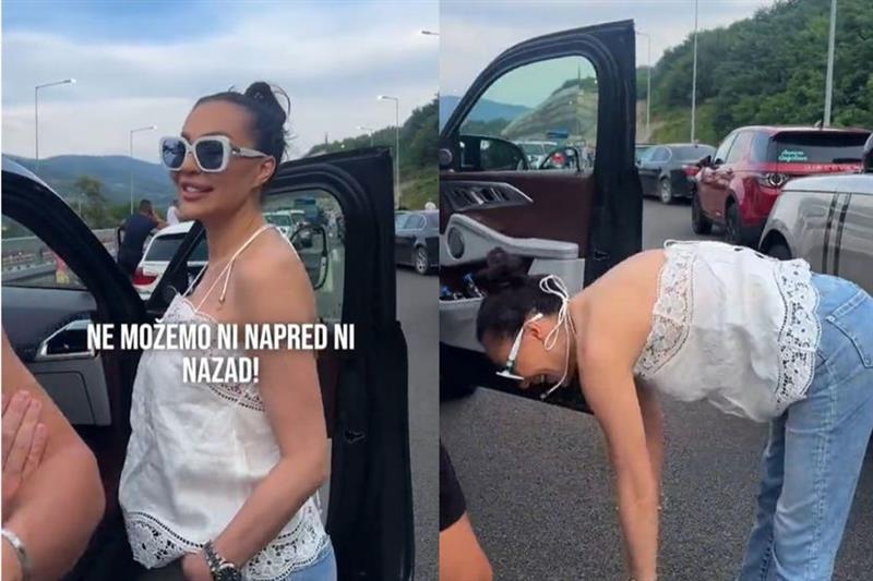 Цеца заглавена во колона на граница кон Македонија, направи нешто неочекувано (ВИДЕО)