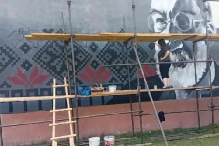 Претставување на мурал на актерот Мето Јовановски