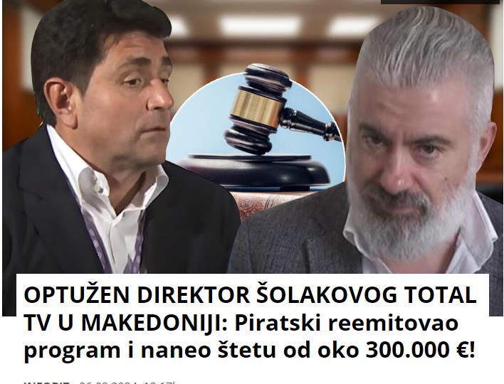 Судскиот процес против ТОТАЛ ТВ во Македонија интересен и за српските медиуми 
