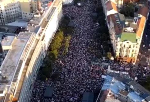 Протест против ископ на литиум во Белград