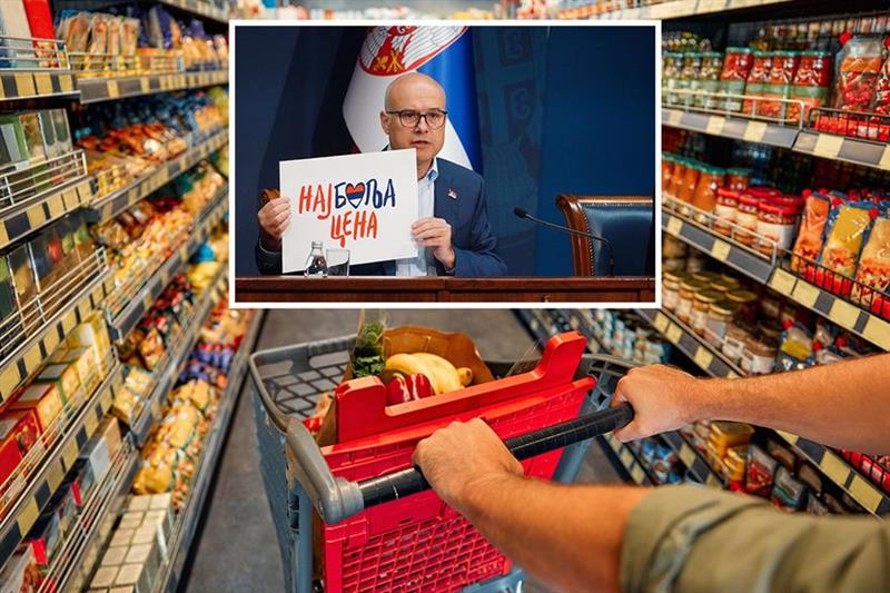 Србија од недела ги намалува цените на над 700 производи во 2.500 продавници 