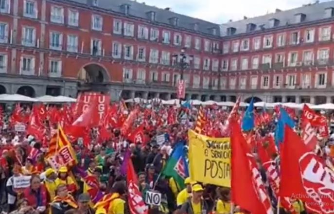 Во Шпанија синдикатите организираат протести бараат намалување на бројот на работни часови