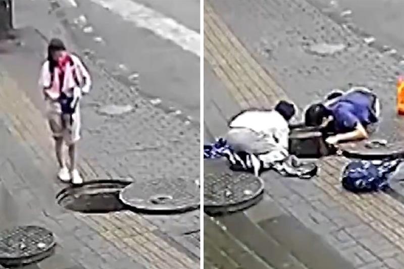 Жена пропадна во шахта, ја извлекуваат случајни минувачи (ВИДЕО)
