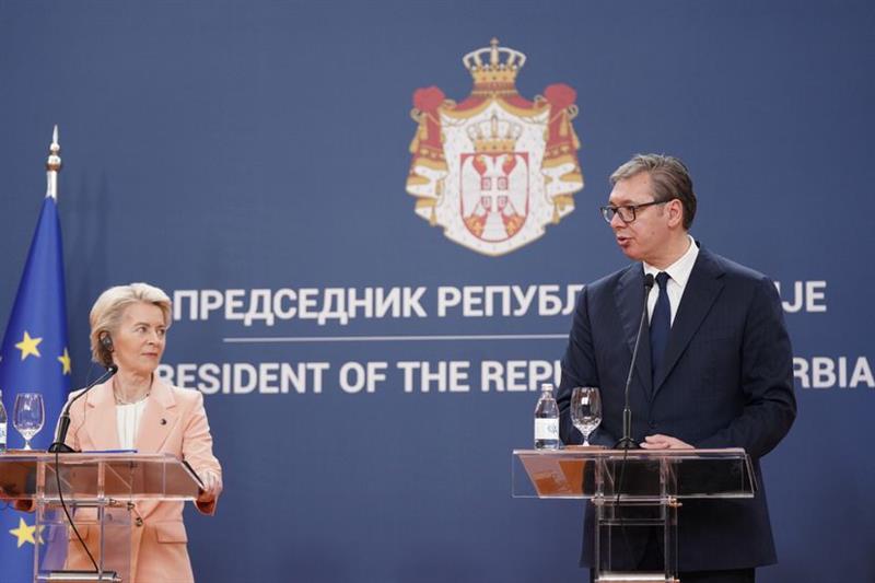 Урсула фон дер Лајен во Белград: Партнерството меѓу Србија и ЕУ станува сѐ посилно
