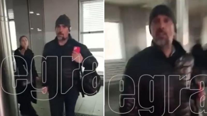 Актерот Војин Четковиќ и го фрлил телефонот на новинарка пред Ургентниот центар 