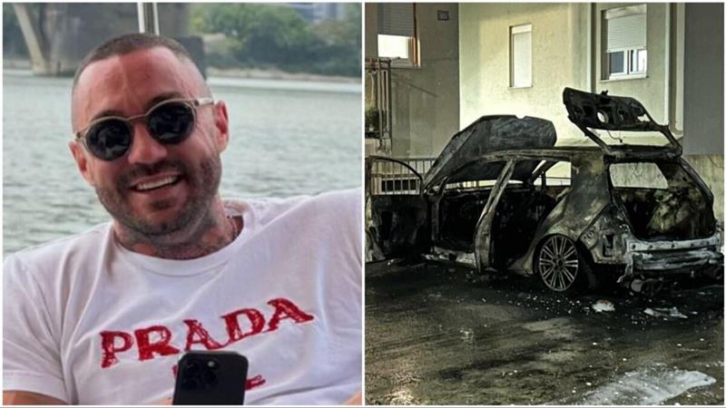 Видео: На Јован Радуловиќ попознат како „Јоџир“ повторно му е  запален автомобилот
