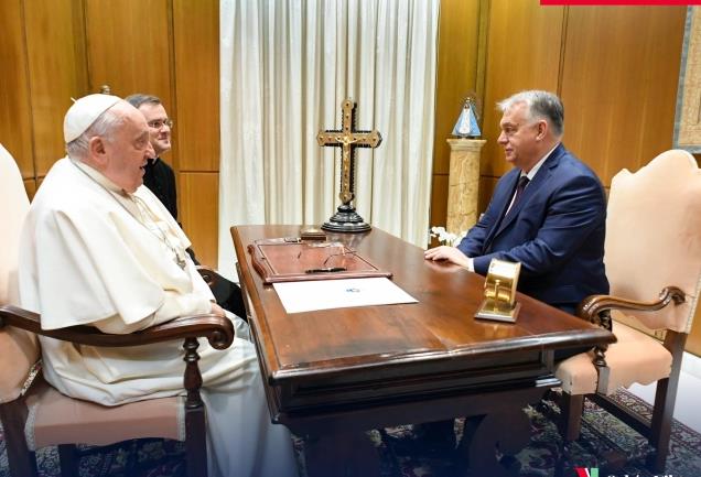 Папата и Орбан во Ватикан разговараа за перспективите за мир во Украина