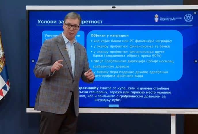 Вучиќ: Младите од 20 до 35 години, дури и невработените, ќе можат да земат станбен кредит