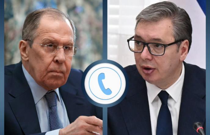 Вучиќ телефонски разговарал со Лавров за „три важни теми“ 