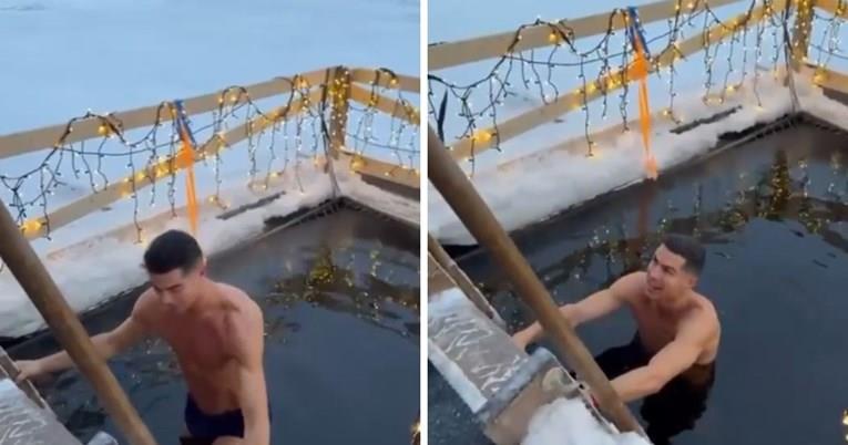 Роналдо влезе во вода на минус 8- снимката има 78 милиони прегледи (ВИДЕО)