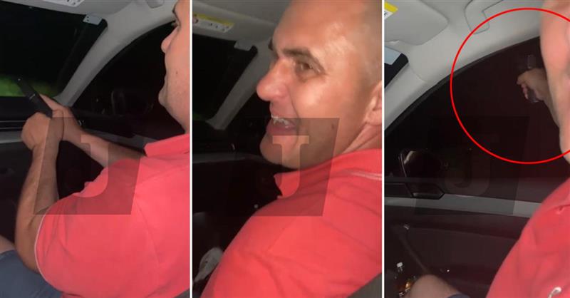 Објавена е снимка на која хрватски министер пука од автомобил во движење низ населено место 