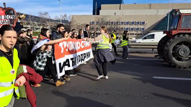 Продолжуваат протестите на студентите во Белград, денеска 24 часовна блокада