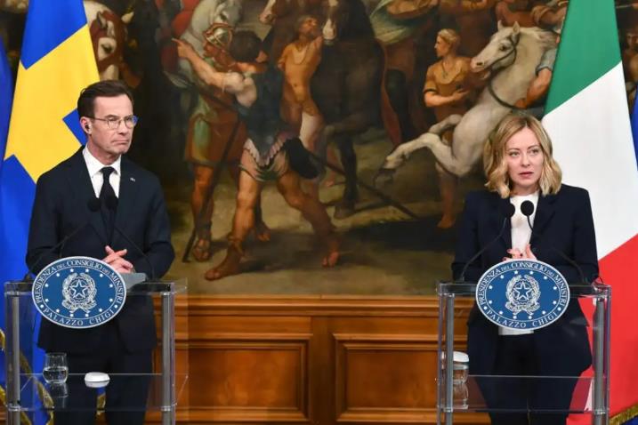 Мелони: Праведен мир во Украина е можен само ако НАТО им даде безбедносна гаранција