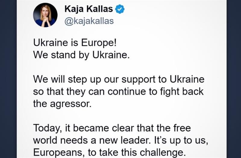 Шефицата на ЕУ дипломатијата: Сега е јасно дека на слободниот свет му треба нов лидер 