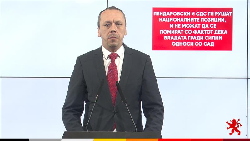 Петрушевски: Пендаровски и СДС ги рушат националните позиции