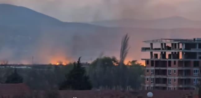ДЗС: Пожарот во околината на Струмица се шири кон Василево (ВИДЕО)