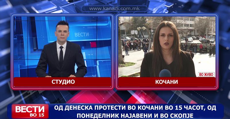 Од денеска протести во Кочани во 15 часот, од понеделник најавени и во Скопје