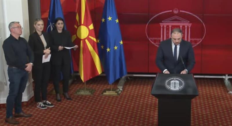 Прес-конференција на портпаролите на Владата, д-р Настов и градоначалникот Ѓорѓиевски 