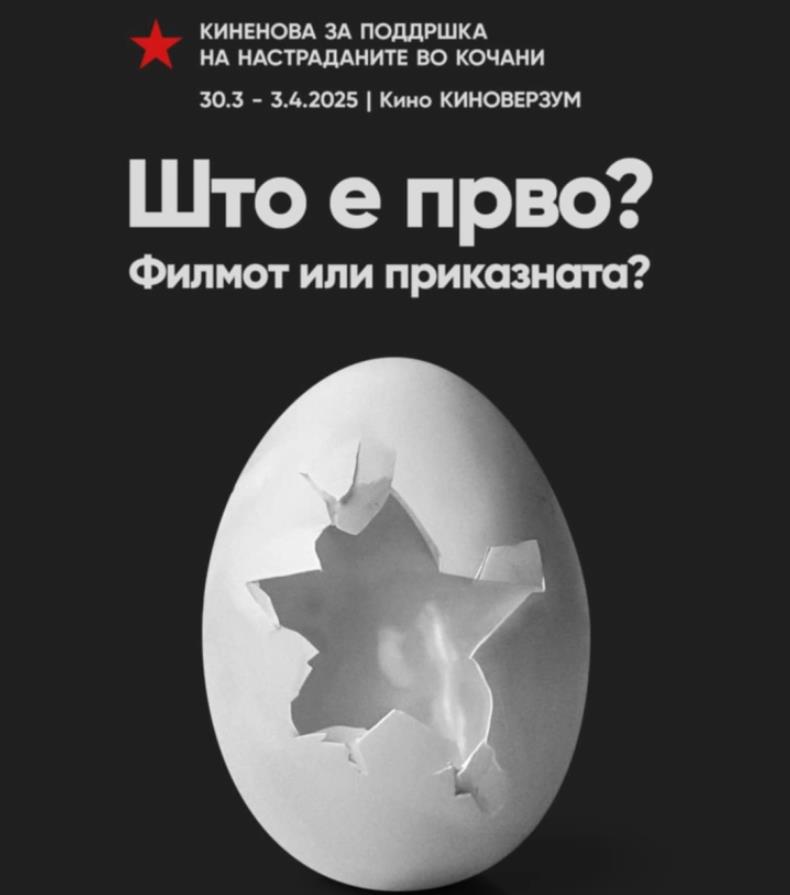 Проекции на КИНЕНОВА, собраниот приход за семејствата на настраданите во Кочани