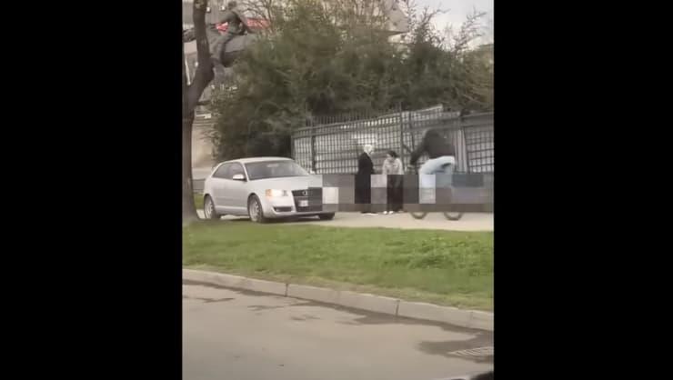 Казнет е скопјанецот, кој со „ауди“ за малку ќе згазеше пешаци на тротоар на Бит Пазар (ВИДЕО)