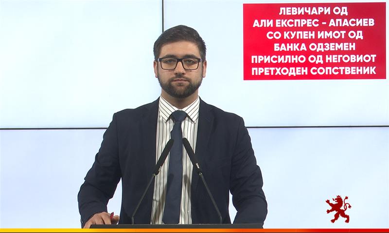 Манасиевски: Левица и Димитар Апасиев се левичари од Али експрес