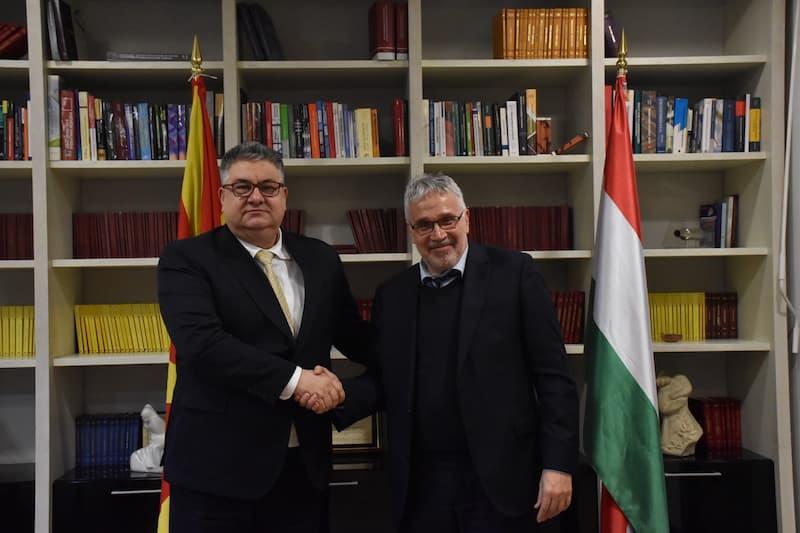 Средба помеѓу министерот за јавна администрација Минчев и амбасадорот на Унгарија, Клеин 