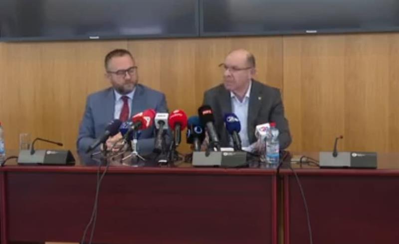 Заедничка прес конференција на јавниот обвинител Коцевски и на министерот Тошковски 