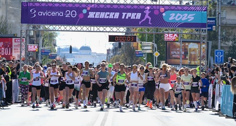 Приближно 3000 учеснички го истрчаа 13. издание на Авицена Женска трка