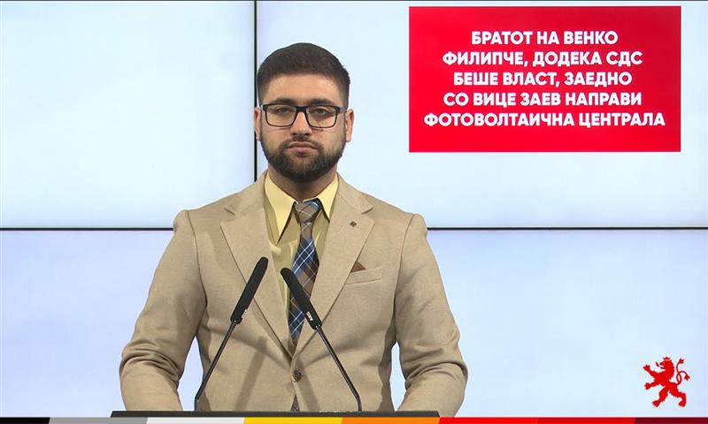 Манасиевски: Братот на Филипче, додека СДС беше власт, заедно со Вице Заев направи централа