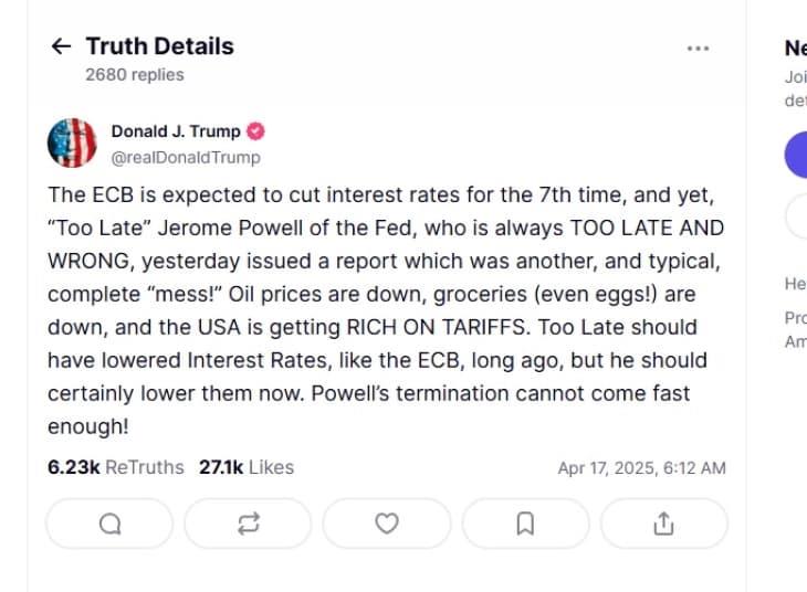 Трамп се закани со оставка на Џером Пауел, шефот на Фед